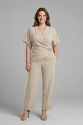 Petra | Chic Women's Wrap Top Two-Piece Set 6