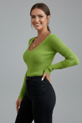Valentina | Chic Women's V-Neck Knit Jumper 4
