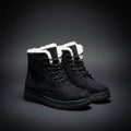 Faux Fur Lined Winter Boots for Women, Lace Up 1