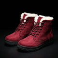 Faux Fur Lined Winter Boots for Women, Lace Up 4