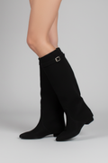 Wide Calf Block Heel Knee-High Boots for Women 5