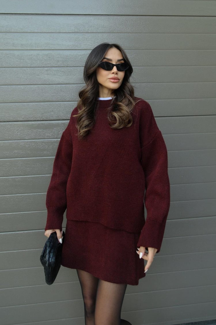 Danijela | Chic Women's Knit Sweater & Skirt Set