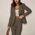 Anais | Elegant Women's Scuba Knit Two-Piece Set 4