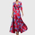 Elegant Wrap Midi Dress for Women 1