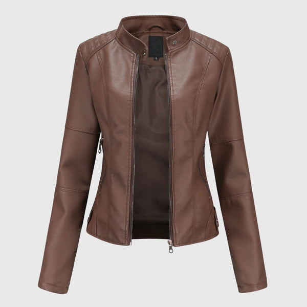 Oversized Faux Leather Shacket for Women