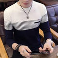 Rowan | Bold Men's Striped Color Block Sweater 6