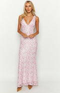 Women's Floral Wedding Guest Dress Midi Formal 3