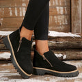 Side Zip Waterproof Ankle Boots for Women 5