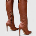 Melorynn | Brown Leather Orthopedic Ankle Boots, Side Zip 3
