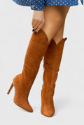 Melorynn | Brown Leather Orthopedic Ankle Boots, Side Zip 5