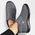Black Slip-On Winter Boots for Women, Warm Fit 5