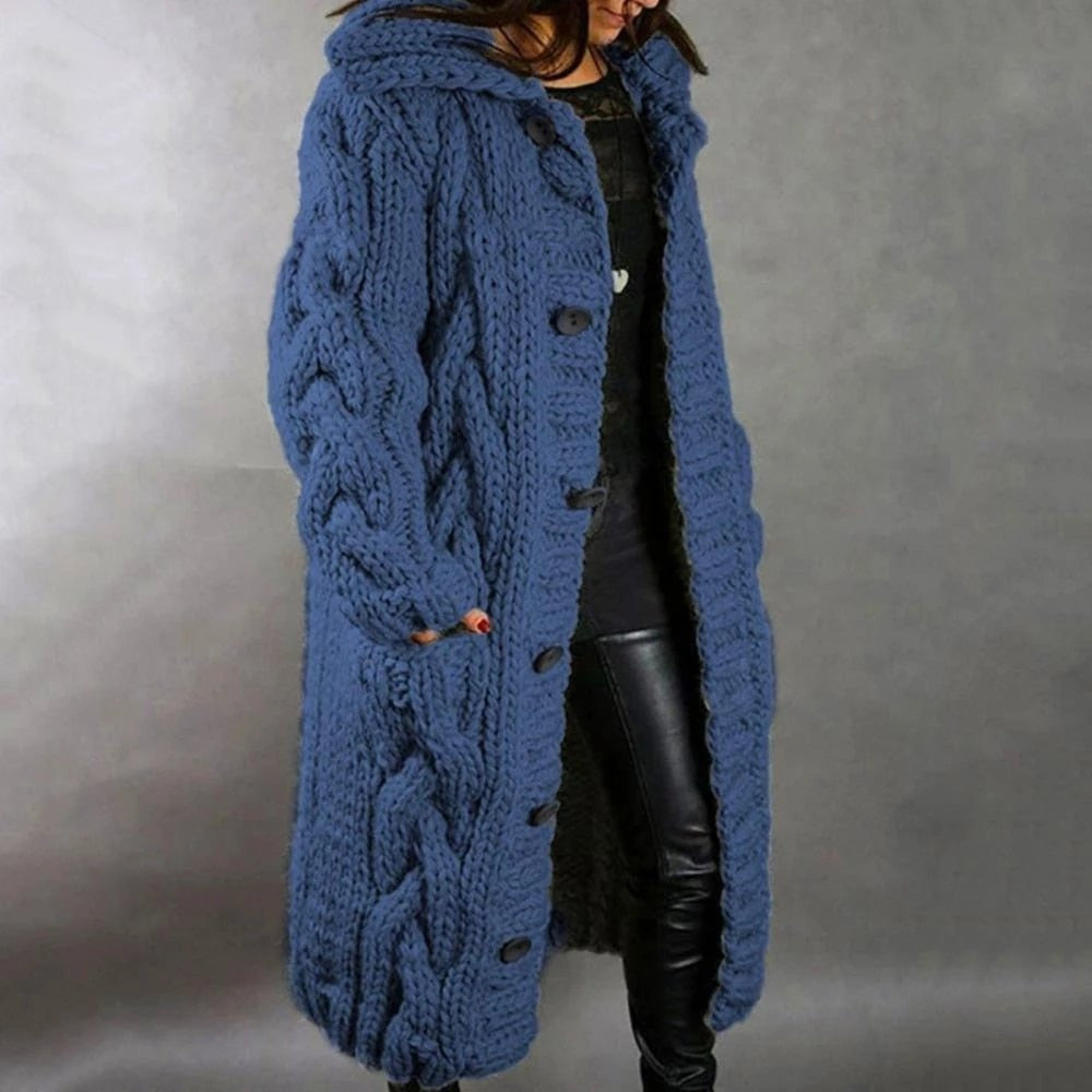 Eliza | Cozy Women's Chunky Cable Knit Cardigan
