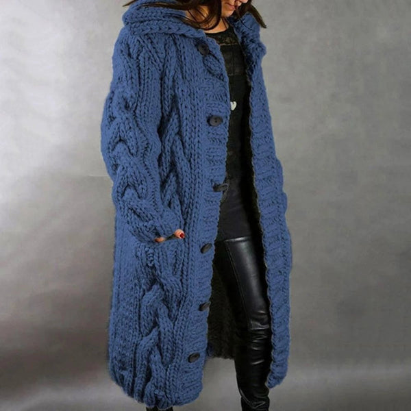 Eliza | Cozy Women's Chunky Cable Knit Cardigan