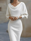 Clara | Chic Women's Bodycon Cocktail Midi Dress 2