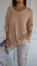 Estelle | Cozy Women's V-Neck Knit Top 3