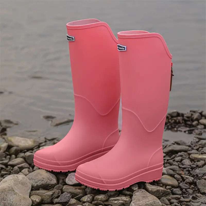 Women's Wellington Boots, Lightweight Mid-Calf PVC