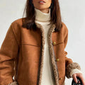 Lila | Faux Suede Jacket with Faux Shearling Lining for Women 2