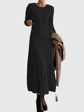 Brigitte | Cable Knit Long Sleeve Maxi Dress for Women 4