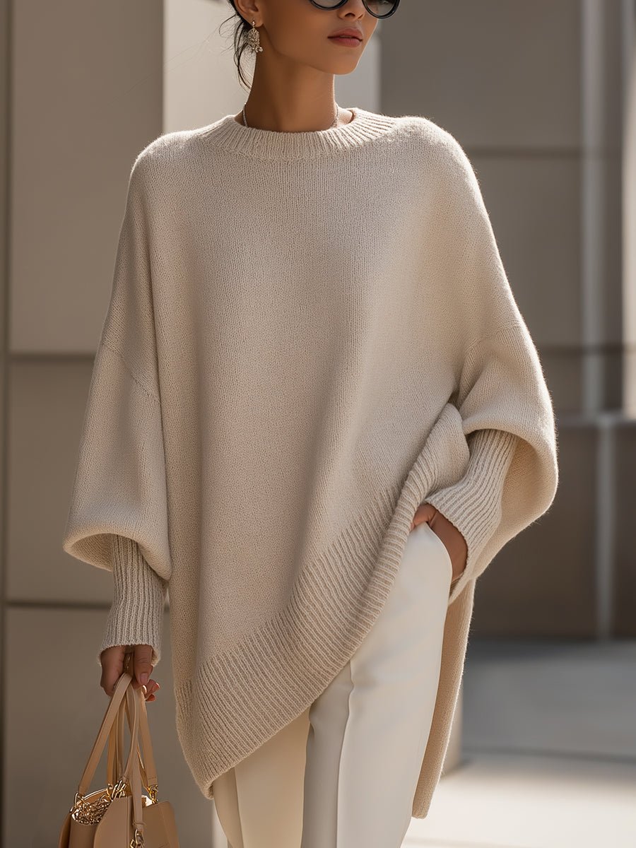 Charlotte | Oversized Batwing Sleeve Knit Sweater for Women