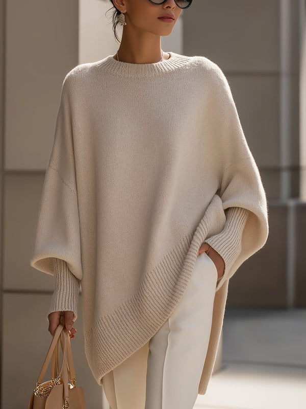 Charlotte | Oversized Batwing Sleeve Knit Sweater for Women