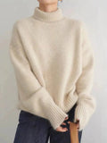 Theresa | Oversized Wool Blend Turtleneck Sweater for Women 2