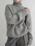 Theresa | Oversized Wool Blend Turtleneck Sweater for Women 3