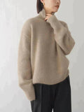 Theresa | Oversized Wool Blend Turtleneck Sweater for Women 5