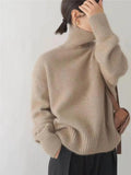 Theresa | Oversized Wool Blend Turtleneck Sweater for Women 6