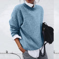 Mathilda | Oversized Cashmere Blend Crew Neck Sweater for Women 2