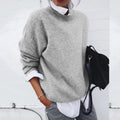 Mathilda | Oversized Cashmere Blend Crew Neck Sweater for Women 4