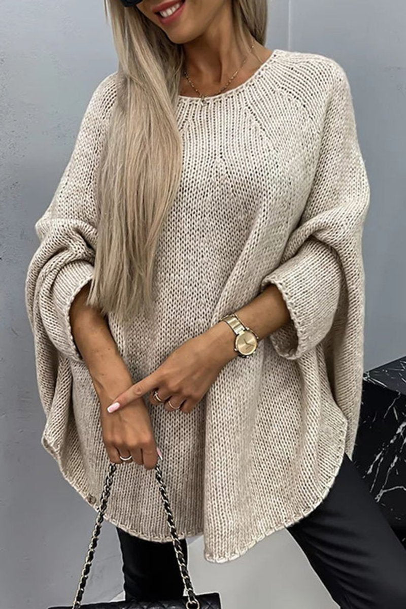 Mia | Chunky Knit Batwing Sleeve Sweater for Women