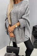 Mia | Chunky Knit Batwing Sleeve Sweater for Women 2