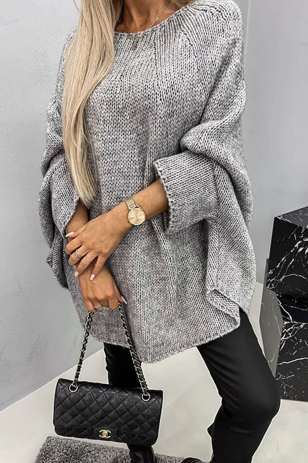 Mia | Chunky Knit Batwing Sleeve Sweater for Women
