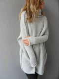 Frieda | Chunky Knit Longline Turtleneck Sweater for Women 2