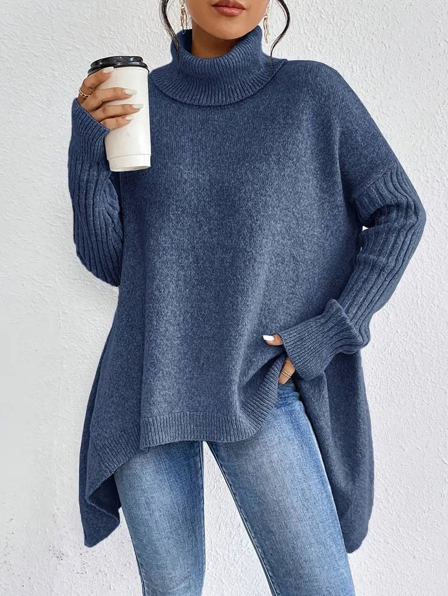 Lotte | Oversized Ribbed Turtleneck Sweater for Women
