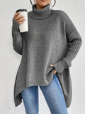 Lotte | Oversized Ribbed Turtleneck Sweater for Women 2