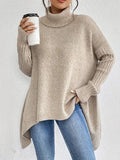 Lotte | Oversized Ribbed Turtleneck Sweater for Women 5