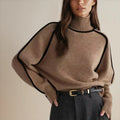 Sophie | Contrast Stripe Oversized Turtleneck Sweater for Women 3