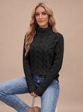 Leonie | Relaxed Cable Knit Turtleneck Sweater for Women 1