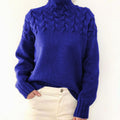 Amelie | Oversized Cable Sleeve Turtleneck Sweater for Women 1