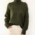 Amelie | Oversized Cable Sleeve Turtleneck Sweater for Women 4