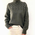 Amelie | Oversized Cable Sleeve Turtleneck Sweater for Women 5