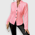 Merle | Fitted Cable-Texture Mock Neck Top for Women 5