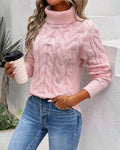 Marie | Fitted Cable Knit Turtleneck Sweater for Women 3
