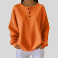 Elisabeth | Oversized Waffle Knit Henley Sweater for Women 2