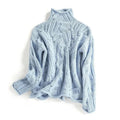 Carla | Pointelle Cable Knit Turtleneck Sweater for Women 2