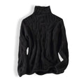 Carla | Pointelle Cable Knit Turtleneck Sweater for Women 4