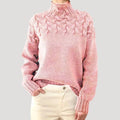 Katrin | Lightweight Cable Knit Turtleneck Sweater for Women 3