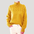 Katrin | Lightweight Cable Knit Turtleneck Sweater for Women 5