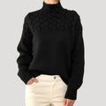 Katrin | Lightweight Cable Knit Turtleneck Sweater for Women 6